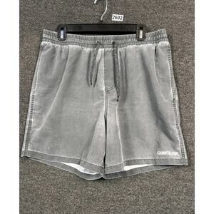 Quiksilver Shorts Mens Size XL Black Gray Drawstring Back Pocket
